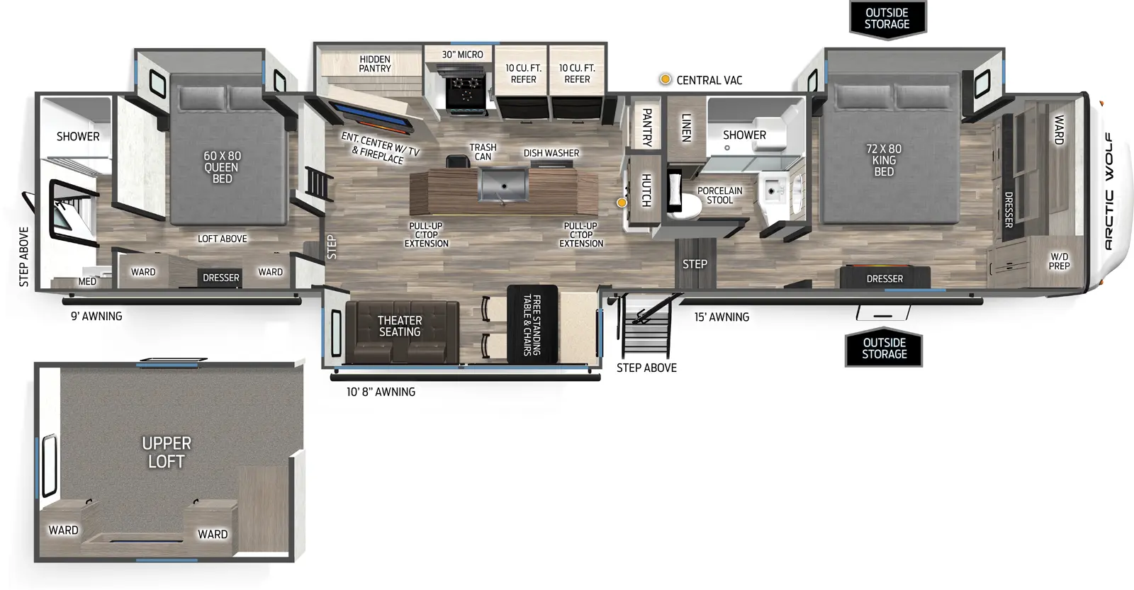 Arctic Wolf 38DST Floorplan